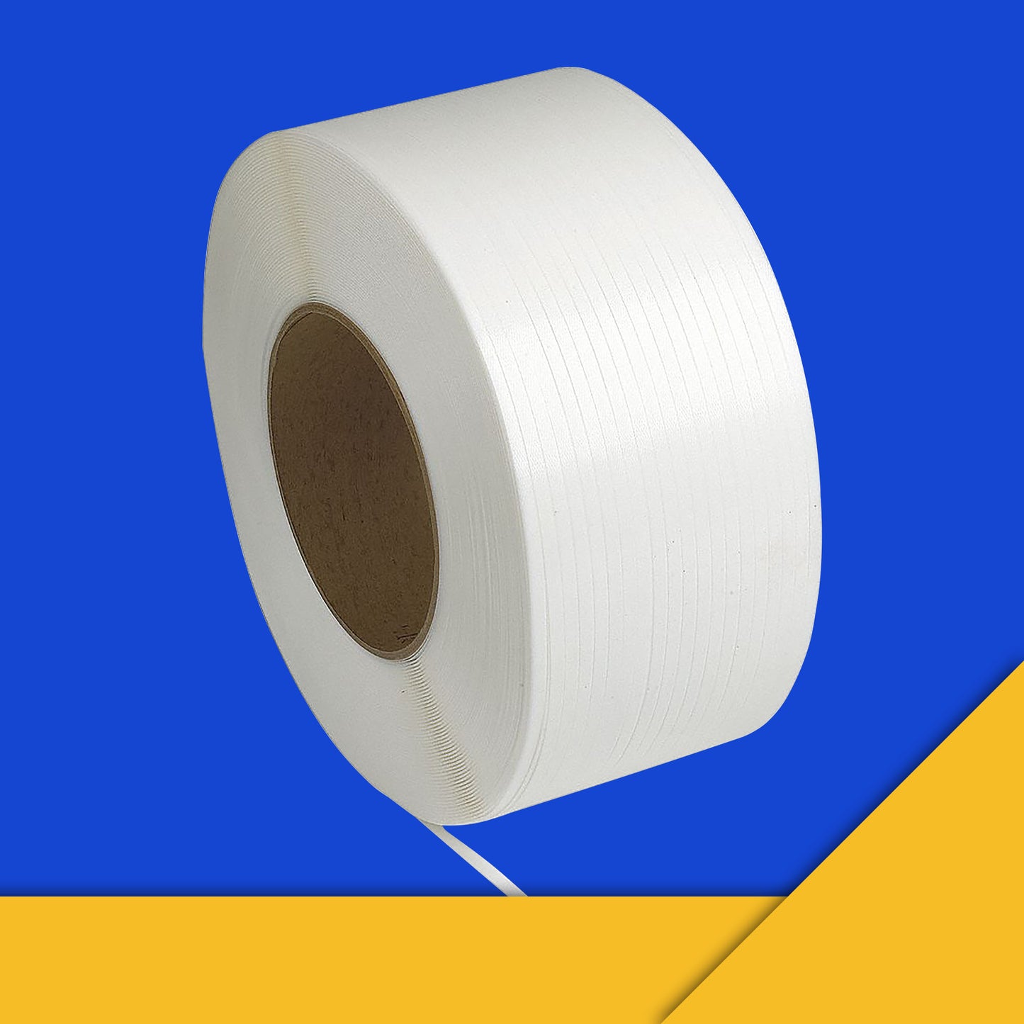 1/2".022 x 9000' 275Ibs WHITE Machine Grade - 8" x 8" Core